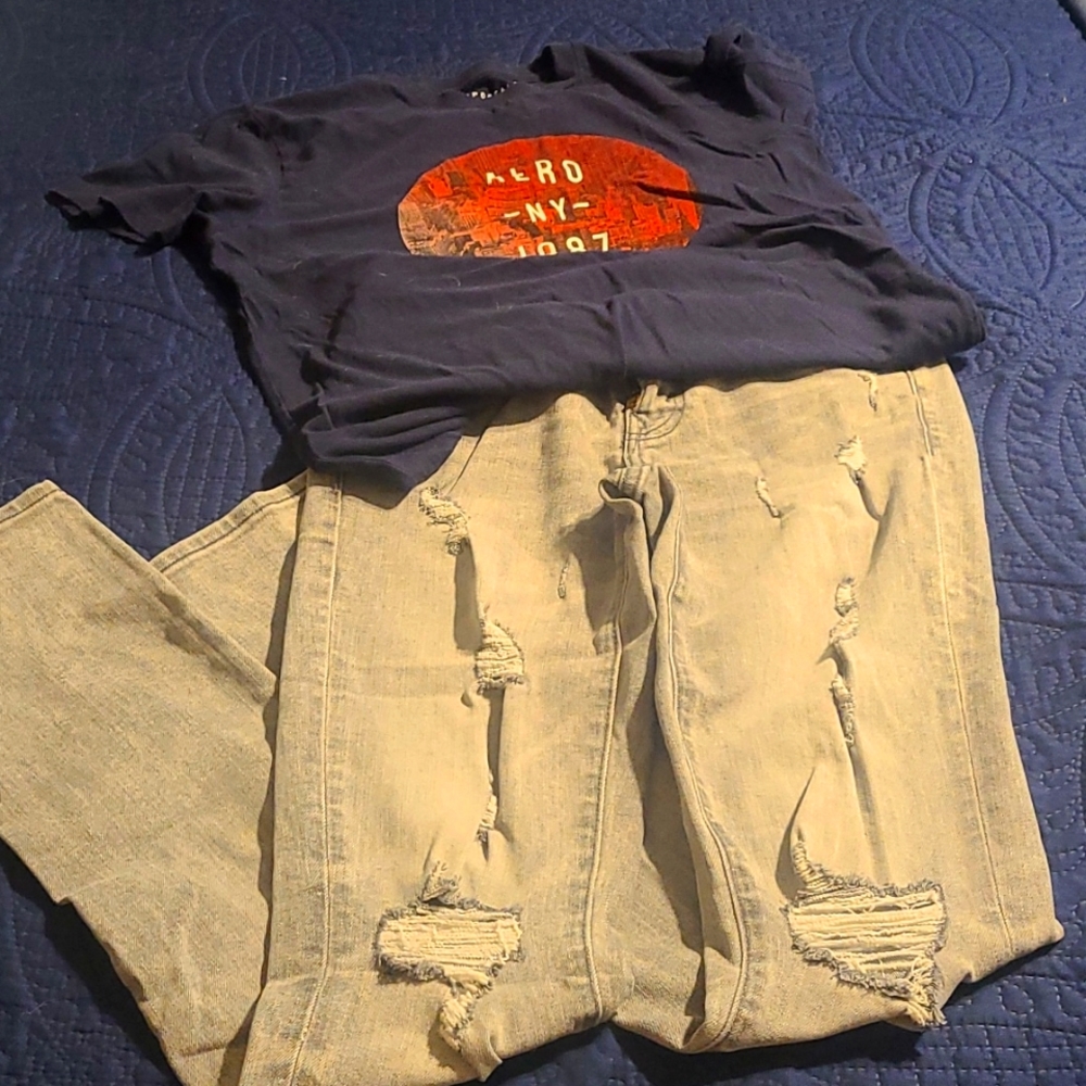 American Eagle Gray Jeans
